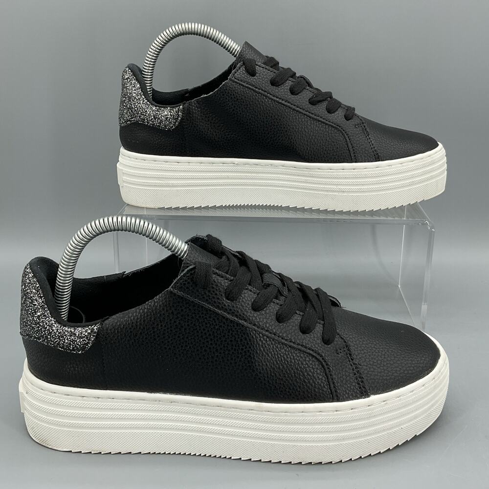 Joy Performance Comfort Leather Sneakers with Podiatric Insoles Black Size 7.5W